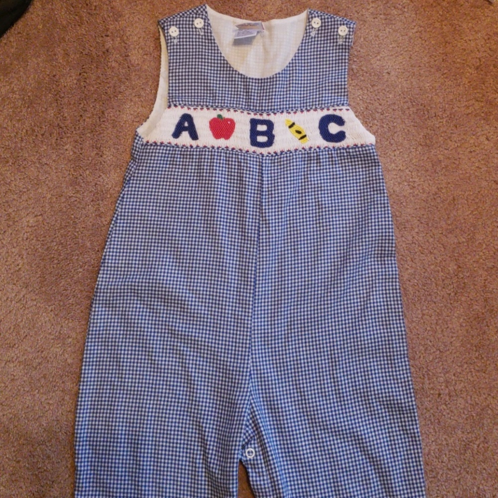 ABC Smocked Longall - Great for Back to School